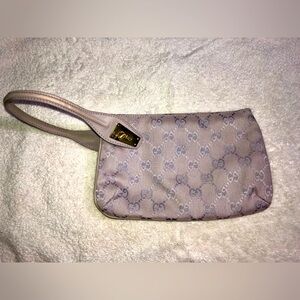 Gucci GG Monogram Wrist Bag Purple